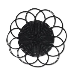 Chefanie Black Banded Chargers (4)| Placemats