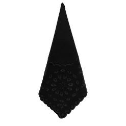 Chefanie Black Eyelet Dinner Napkins (4)| Dinner Napkins