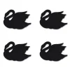 Chefanie Black Swan Cocktail Napkins (4)| Cocktail Napkins