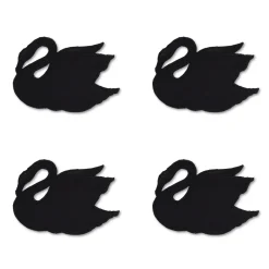 Chefanie Black Swan Cocktail Napkins (4)| Cocktail Napkins