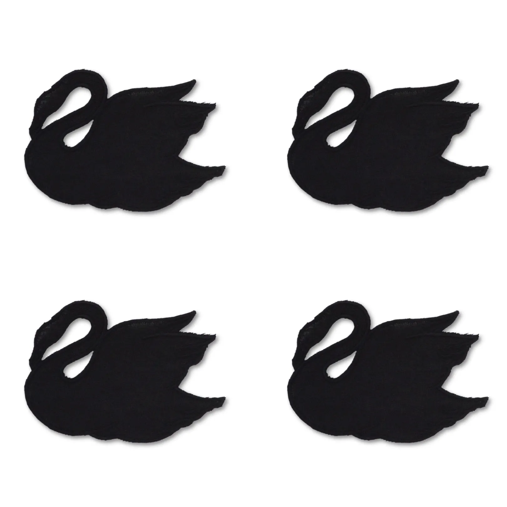 Chefanie Black Swan Cocktail Napkins (4)| Cocktail Napkins