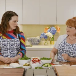 Chefanie Blue & White Apron| Aprons