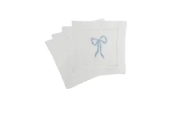 Chefanie Blue Bow Cocktail Napkins (4)| Cocktail Napkins