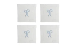 Chefanie Blue Bow Cocktail Napkins (4)| Cocktail Napkins