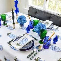 Chefanie Blue Buteh Tablecloth| Tablecloths