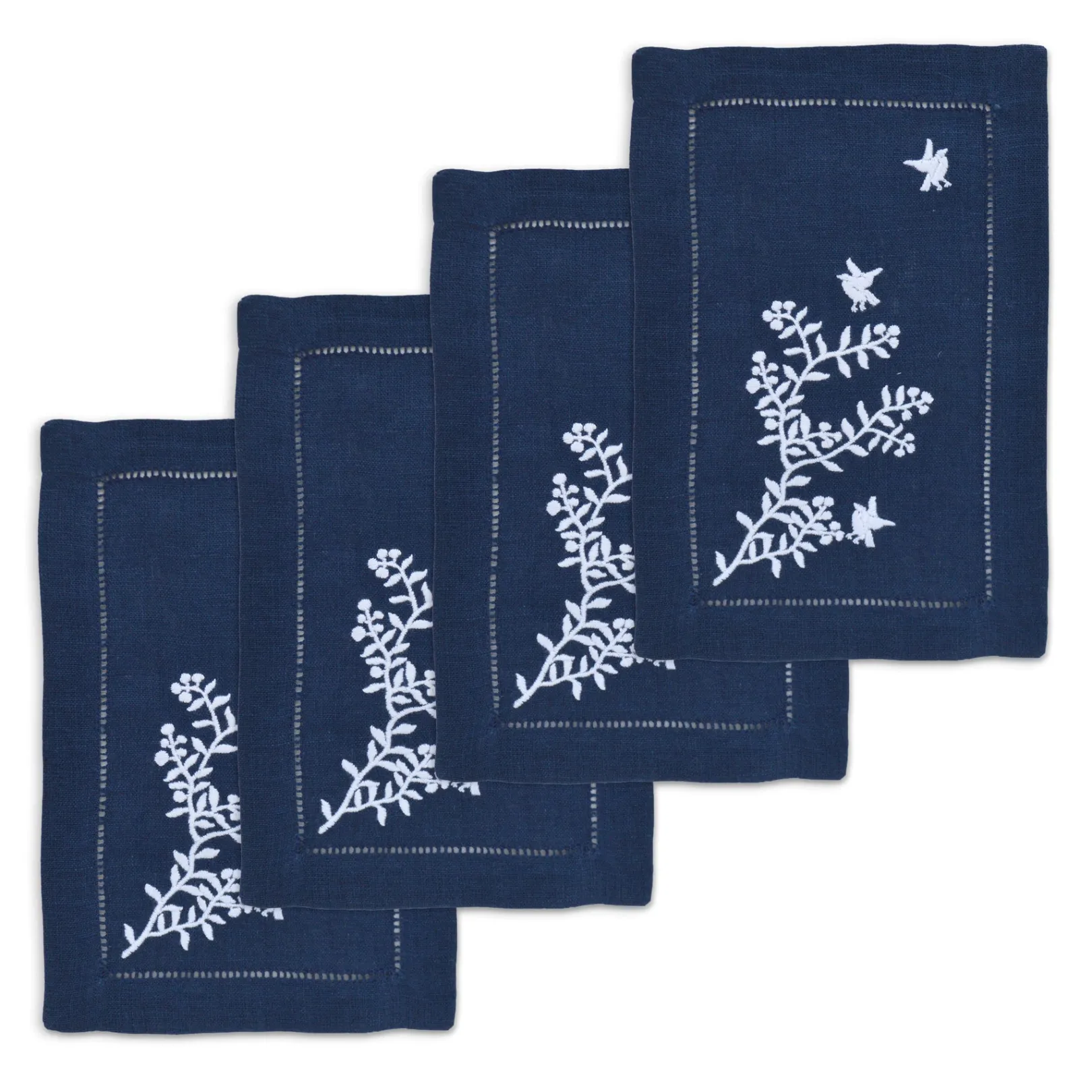 Chefanie Blue Chinoiserie Cocktail Napkins (4)| Cocktail Napkins