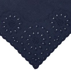 Chefanie Blue Eyelet Dinner Napkins (4)| Dinner Napkins