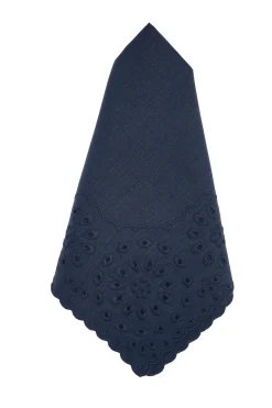 Chefanie Blue Eyelet Dinner Napkins (4)| Dinner Napkins