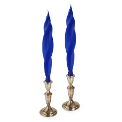 Chefanie Blue Feather Candles (2)| Candles