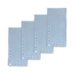 Chefanie Blue Lace Dinner Napkins (4)| Dinner Napkins