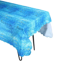 Chefanie Blue Marble Tablecloth| Tablecloths
