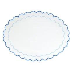 Chefanie Blue Scalloped Placemat| Placemats