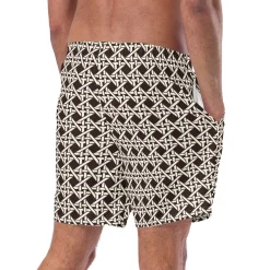 Chefanie Brown Cane Swim Trunks| Garments