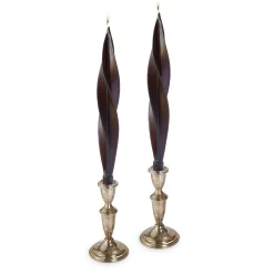 Chefanie Brown Feather Candles (2)| Candles