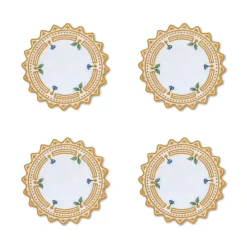 Chefanie Circle Danica Cocktail Napkins (4)| Cocktail Napkins