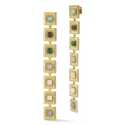 Chefanie Dangling Carrés| Earrings