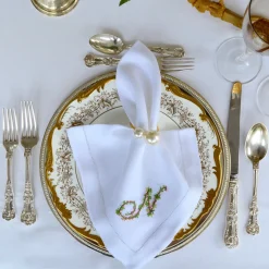 Chefanie Double Pearl Napkin Rings (4)| Napkin Rings