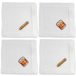 Chefanie Gentlemen's Cocktail Napkins (4)| Cocktail Napkins