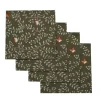 Chefanie Green Branch Napkins (4)| Dinner Napkins