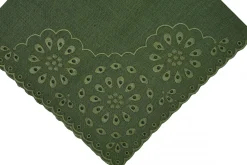 Chefanie Green Eyelet Dinner Napkins (4)| Dinner Napkins