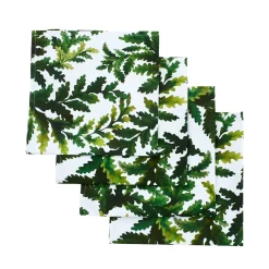 Chefanie Green Leaf Napkins (4)| Dinner Napkins