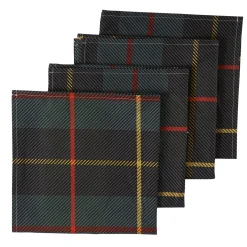 Chefanie Green Plaid Napkins (4)| Dinner Napkins