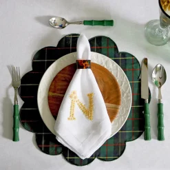 Chefanie Green Plaid Placemats (4)| Placemats