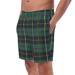 Chefanie Green Plaid Swim Trunks| Garments