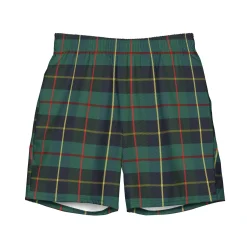 Chefanie Green Plaid Swim Trunks| Garments