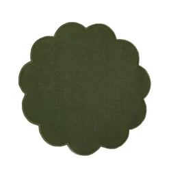 Chefanie Green Scalloped Placemat| Placemats