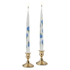 Chefanie Hydrangea Painted Tapers (2)| Candles