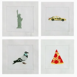 Chefanie I❤️NY Cocktail Napkins (4)| Cocktail Napkins