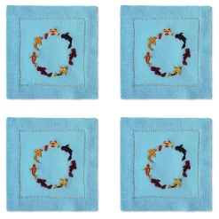 Chefanie Koi Fish Cocktail Napkins (4)| Cocktail Napkins
