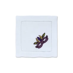 Chefanie Mardi Gras Cocktail Napkins (4)| Cocktail Napkins