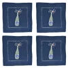 Chefanie Midnight Champagne Girl Cocktail Napkins (4)| Cocktail Napkins