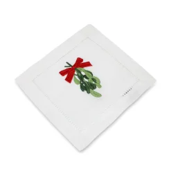 Chefanie Mistletoe Cocktail Napkins (4)| Cocktail Napkins