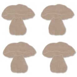 Chefanie Mushroom Cocktail Napkins (4)| Cocktail Napkins