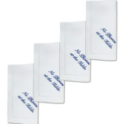 Chefanie No Phone Dinner Napkins (4)| Dinner Napkins