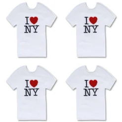 Chefanie NY T-Shirt Cocktail Napkins (4)| Cocktail Napkins