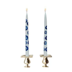 Chefanie Painted Evil Eye Tapers (2)| Candles