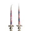 Chefanie Painted Flag Tapers (2)| Candles