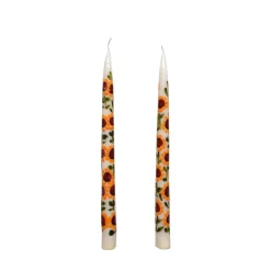 Chefanie Painted Sunflower Tapers (2)| Candles