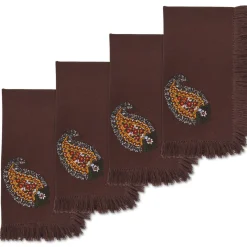Chefanie Paisley Leaf Dinner Napkins (4)| Dinner Napkins
