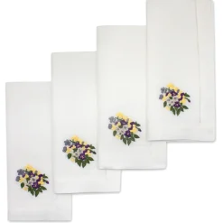 Chefanie Pansy Dinner Napkins (4)| Dinner Napkins