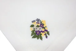 Chefanie Pansy Dinner Napkins (4)| Dinner Napkins