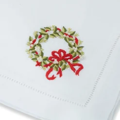 Chefanie Pearl Wreath Dinner Napkins (4)| Dinner Napkins