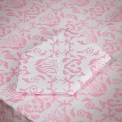 Chefanie Pink & White Napkins (4)| Dinner Napkins