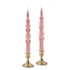 Chefanie Pink Baroque Tapers (2)| Candles