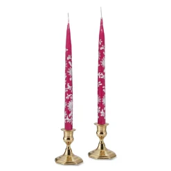 Chefanie Pink Chinoiserie Tapers (2)| Candles