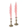 Chefanie Pink Feather Candles (2)| Candles